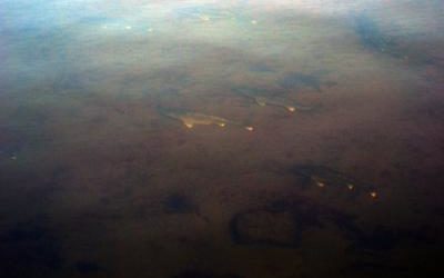 2/15/11 Fishing walleyes below the boat in shallow water