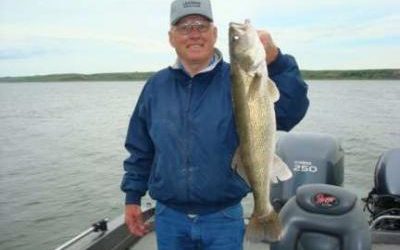 Big Walleye caught on Lake Oahe, South Dakota