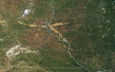 Record Hail June 27 and 29 narrowly misses our farm.