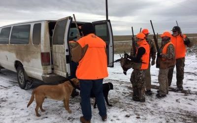 Everyone loves to hunt in the snow