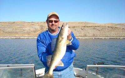Proud Angler Walleye in March
