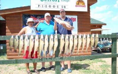 A Nice Stringer of Fish From Lake Oahe