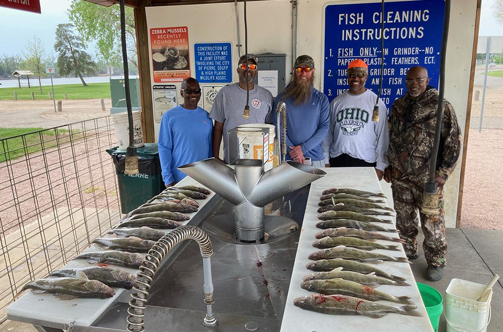 We fished the Pierre area today due to the winds.